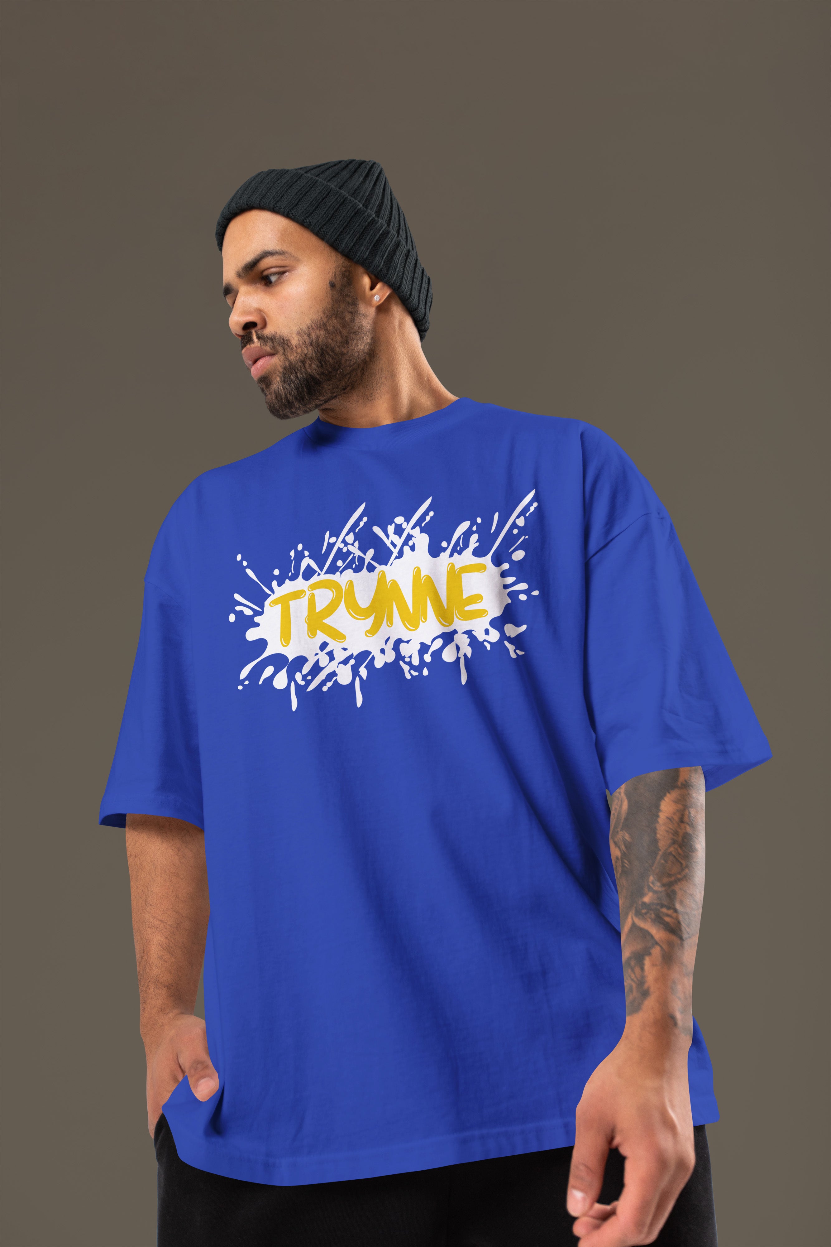 STAY HIGH Premium Oversize Tshirt (Royal Blue)