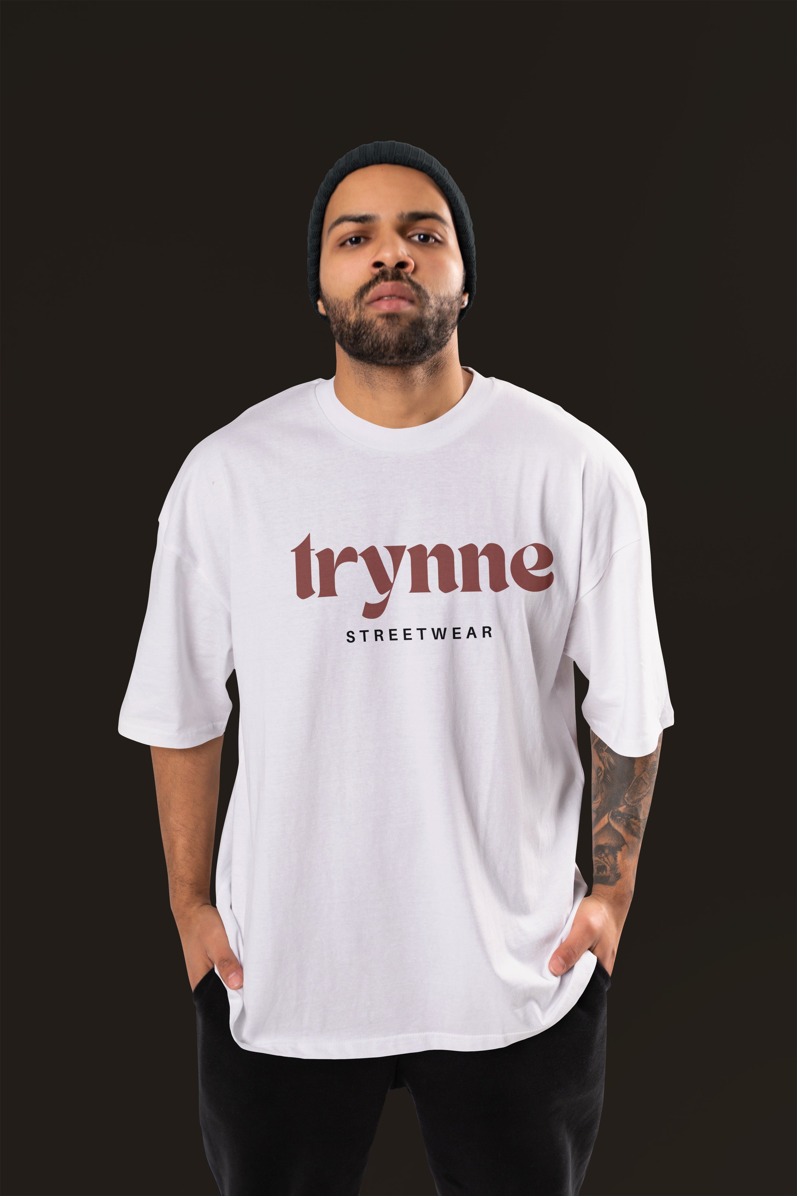 DARK VISIONS Premium Oversize Tshirt (White)